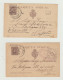 INTERO POSTALE SPAGNOLO - LOTTO DI 4 CARTOLINE - VIAGGIATE NEL 1903 VERSO ITALIA - VARI BOLLI WW1 - Entiers Postaux