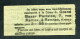 Ticket Billet Tramway Début XXe "Tramways Electriques De Rennes / Fg De Paris - Av. De La Tour D'Auvergne - 10 Cmes" - Europe