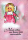 ANGELO Natale Vintage Cartolina CPSM #PBP314.IT - Engelen
