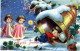 ÁNGEL Navidad Vintage Tarjeta Postal CPA #PKE134.ES - Engel