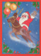 WEIHNACHTSMANN SANTA CLAUS WEIHNACHTSFERIEN Vintage Postkarte CPSM #PAJ967.DE - Santa Claus