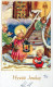 ENGEL WEIHNACHTSFERIEN Vintage Ansichtskarte Postkarte CPSMPF #PAG712.DE - Angeli