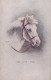 DONKEY Animals Vintage Antique Old CPA Postcard #PAA261.GB - Ezels