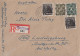 Bizone R-Brief Mif Minr.2x 36I, 63II, 66II Bottrop 5.8.48 Mit Befund Schlegel BPP Gel. Nach Ludwigsburg - Lettres & Documents