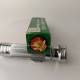 Delcampe - Vintage Chinese Flashlight Tiger Head Brand Tin Metal Hand Lamp #5552 - Other Apparatus