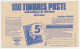 Postal Cheque Cover France 1991 Stamps  - Otros & Sin Clasificación