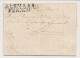 Alkmaar - Limmen 1821 - Overstempeld / Gecorrigeerd Met Franco  - ...-1852 Prephilately