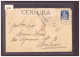 LETTRE CENSUREE POUR L'ITALIE - Covers & Documents