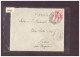 CACHET LINEAIRE " YVONAND " ET CACHAT AMBULANT " YVERDON-FRIBOURG " - Poststempel