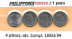 PHILIPPINES  Réforme Coinage, 1 Peso  José RIZAL Petit  BULL   KM 243.2  Série Complète De 4 Monnaies - Philippines