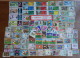 100 DIFFERENT FOOTBALL SOCCER STAMPS ALL ARE ALMOST FROM 50 YEARS AGO PELE BOBBY MOORE ETC - Usati