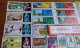 100 DIFFERENT FOOTBALL SOCCER STAMPS ALL ARE ALMOST FROM 50 YEARS AGO PELE BOBBY MOORE ETC - Usati