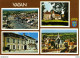 36 VATAN Vers Issoudun 4 Vues Et Blason Place République Hôtel De France Château De Magny Eglise Citroën 2CV Camionnette - Issoudun