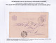 535 DT - Entier Postal Cachet Kleinrond ZANDPOORT-Station 1890 Vers Haarlem - Chemins De Fer