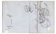 FRANCE 1853-1860 20 C Bleu YT N°14 Four Stamps On The Cover To La Chaux-de-Fonds Switzerland - 1853-1860 Napoléon III