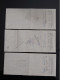 3 CAMBIALI BILLS OVERPRINT AMG FTT TRIESTE OCCUPAZIONE ALLEATA 1951 1952 - Historical Documents