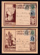 099/41 - Cartes ORVAL Brunes Avec Ange - Série Complète De 6 X Entier Postal Illustré - Cote SBEP 100 Euros - Cartoline Illustrate (1971-2014) [BK]