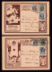 099/41 - Cartes ORVAL Brunes Avec Ange - Série Complète De 6 X Entier Postal Illustré - Cote SBEP 100 Euros - Illustrated Postcards (1971-2014) [BK]
