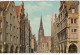 Germany. Münster-a City In North Rhine-Westphalia. Prinzipalmarkt Und St. Lamberti. Illustrated View Posted Postcard - Münster