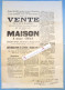 ● PAU 1907 Vente D'une Maison à Usage D'hôtel 5 Rue Notre Dame - Loustalet - Basses Pyrénées - Signé à Trévoux - Affiche - Posters