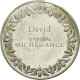 France, Médaille, David, Michel-Ange, SUP+, Argent - Autres & Non Classés