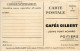 PC ADVERTISEMENT CAFÉS GILBERT BAR DE DÉGUSTATION COFFEE (a56917) - Publicité