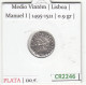 CR2246 MONEDA PORTUGAL MANUEL I 1/2 VINTEM 1495-1521 PLATA MBC - Andere - Europa