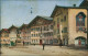 Ansichtskarte Bad Tölz Marktstrasse, Bemalte Häuser 1915 - Bad Toelz
