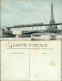 CPA Paris Passy - Passerelle Du Metropolitain Eiffelturm 1908 - Tour Eiffel
