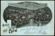 Ansichtskarte Calw Gruss Aus - Stadtpartie Mondscheinlitho 1900 Silberrand - Calw