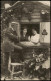 Ansichtskarte  Fotokunst Frauen Im Holzhaus Davor Mann 1911 - Personen
