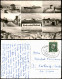 Ansichtskarte Borkum Mehrbild, Dampfer 1960  Gel. Bahnpoststempel Hamm-Norddeich - Borkum