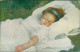 FELICE CARENA Bambina Dormiente Künstlerkarte Art Postcard 1910 - Retratos