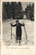 Wintersport: Skifahrer Junge Glückwunsch - Neujahr/Sylvester 1936 - Año Nuevo