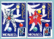 Carte Maximum Monaco 1986 - Noël 1986 - YT 1554 Et 1555 - Cartes-Maximum (CM)