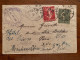 LETTRE René BESNARD Notaire TP SEMEUSE 15c + 10c OBL.8-4 20 CHARTRES (28) REEXPEDITION HOTEL DES PRINCES NICE (06) - 1877-1920: Periodo Semi Moderno