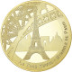France, Médaille, La Tour Eiffel, Symbole De Paris, Copper Gilt, FDC - Autres & Non Classés