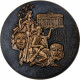 France, Médaille, Bordeaux, Ville D'Arts, 1984, Bronze, Tschudin, SPL - Andere & Zonder Classificatie