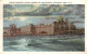 73300098 Atlantic_City_New_Jersey Scene Showing Hotel Dennis By Moonlight Illust - Sonstige & Ohne Zuordnung