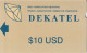 Kazakhstan - KZ-DEK-ALC-0001, Alcatel, Satel, Logo Dekatel, 10$, As Scan - Kasachstan