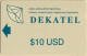 Kazakhstan - KZ-DEK-ALC-0001, Alcatel, Satel, Logo Dekatel, 10$, As Scan - Kazakhstan