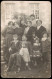 Ansichtskarte Leben Gruppenfoto 1914   Mit Rotem Stempel "Kriegsgefangenenpost" - Unclassified