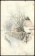 Künstlerkarte Gemälde Einsames Haus In Einsamer Landschaft 1920 - Peintures & Tableaux