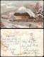 Winter-Ansichtskarten (Schnee/Eis) / Stimmungsbild Hütte Künstlerkarte 1911 - Ohne Zuordnung