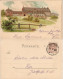 Litho AK Goslar Kaiserpfalz, Rückseite 1898   Gel. Privatpost Magdeburg - Goslar