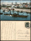 Ansichtskarte Mainz Panorama-Ansicht Schiffe, Partie Am Rhein-Ufer 1912 - Mainz
