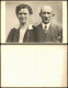 Portrait Mann/Frau älteres Ehepaar Mode Kleidung 1940 Privatfoto - Unclassified