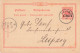 Colonie Allemande Afrique Orientale Entier Postal Cachet Tanga 1894 Deutsch Ostafrika Surcharge 5 Pesa 10 Pfg Ganzsache - Afrique Orientale