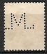 1 04	02	22	N°	199	Perforé	-	M 7	-	SOCIETE DES MINES DE LENS - Used Stamps