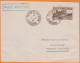 Lettre PAR AVION De TUNIS EL AOUINA  AEROGARE   Le 10 7 1947   Pour  44 PORNICHET  Affranchie à 3F - Poste Aérienne